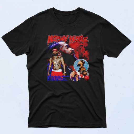 Nipsey Hussle Dedication Cool 90s Rapper T shirt