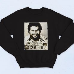 Pablo Escobar Mugshot 90s Hip Hop Sweatshirt