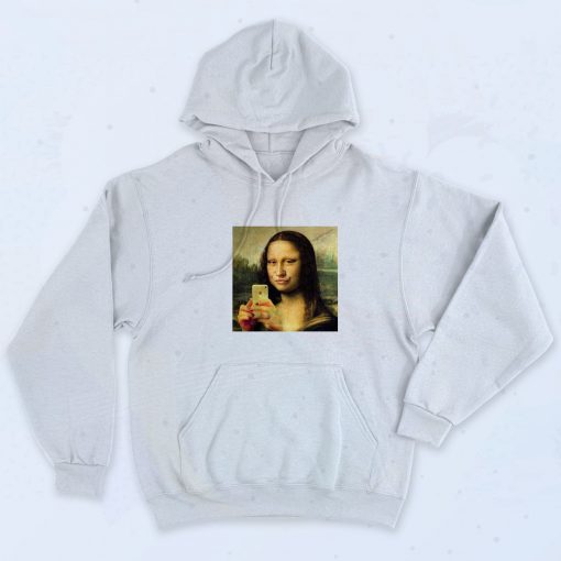 Paint Mona Lisa Gioconda Selfie Hoodie