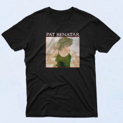 Pat Benatar Rockstar Cool 90s Rapper T shirt