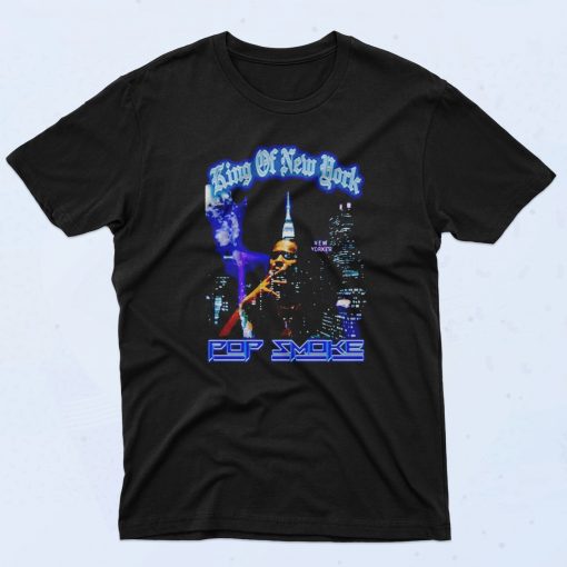 Pop Smoke King Of New York 90s T Shirt Retro