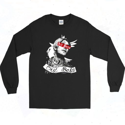 Rip Lil Peep Cry Baby 90s Style Long Sleeve Shirt