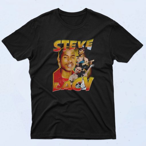 Steve Lacy Playing Guitar 90s T Shirt Retro