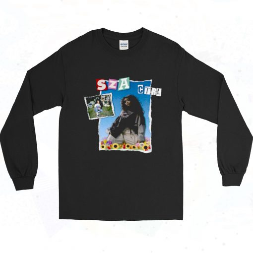 Sza Ctrl Rap Girl Retro Long Sleeve T Shirt