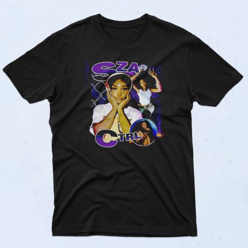 Sza Ctrl Rapper Collage Cool 90s Rapper T shirt