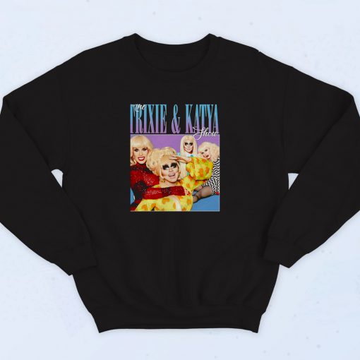 The Trixie And Katya Homage 90s Sweatshirt Style