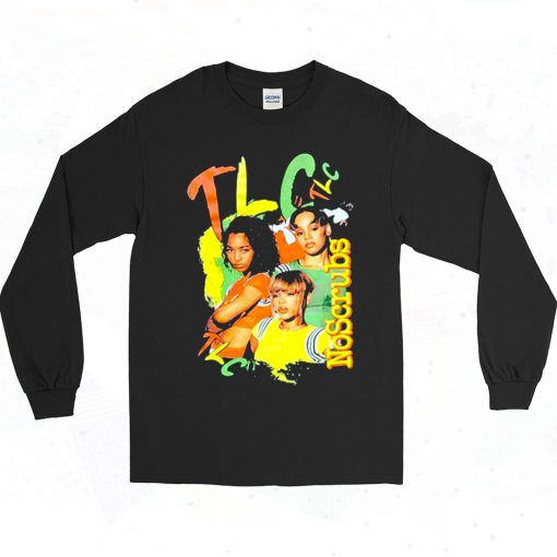 Tlc No Scrubs Left Eye Retro Long Sleeve T Shirt