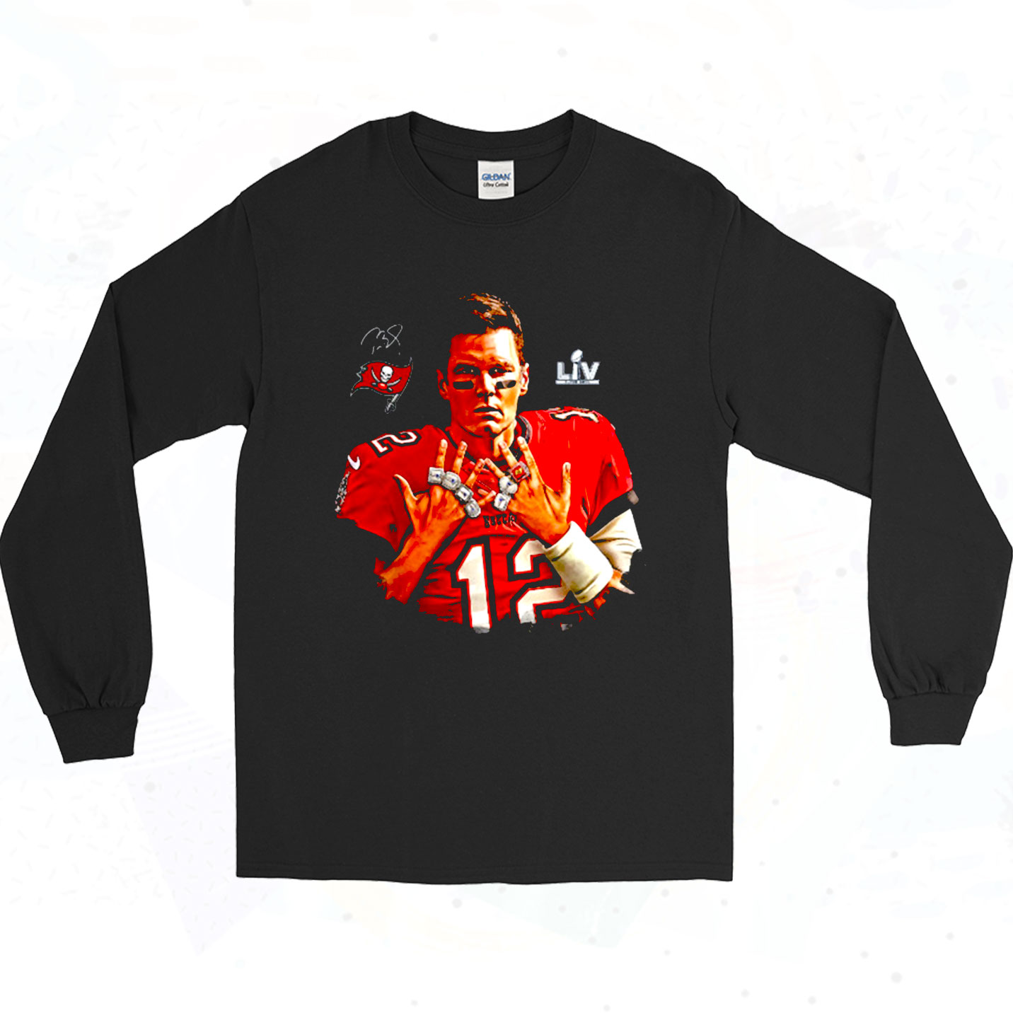 Tom brady tampa bay buccaneers super bowl liv champions 7 rings shirt,  hoodie, sweater, long sleeve and tank top