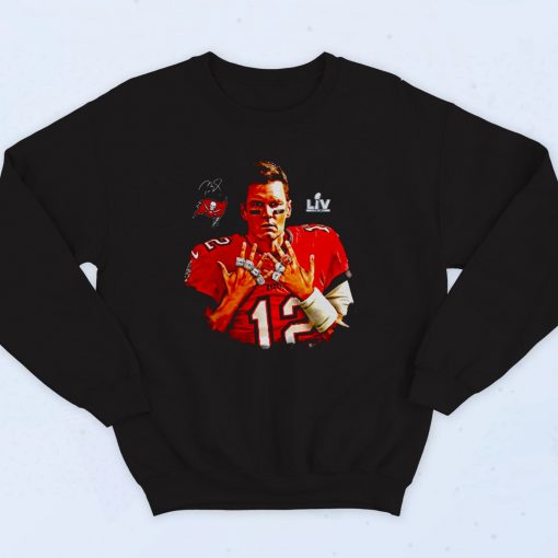 Tom Brady 7 Rings 90s Sweatshirt Style