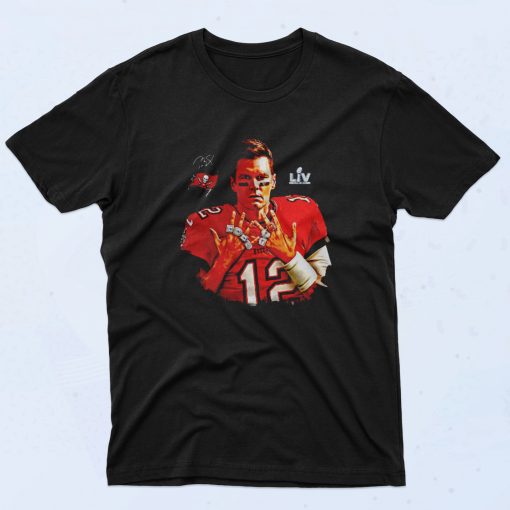 Tom Brady 7 Rings 90s T Shirt Retro