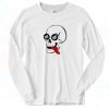 Tongue Skull Vintage 90s Long Sleeve Shirt