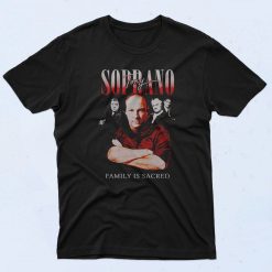 Tony Soprano Family Is Sacred 90s T Shirt Retro