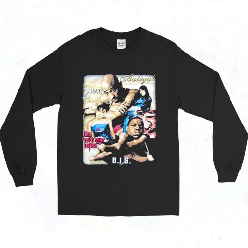 Tupac Biggie Left Eye Aaliyah Retro Long Sleeve T Shirt