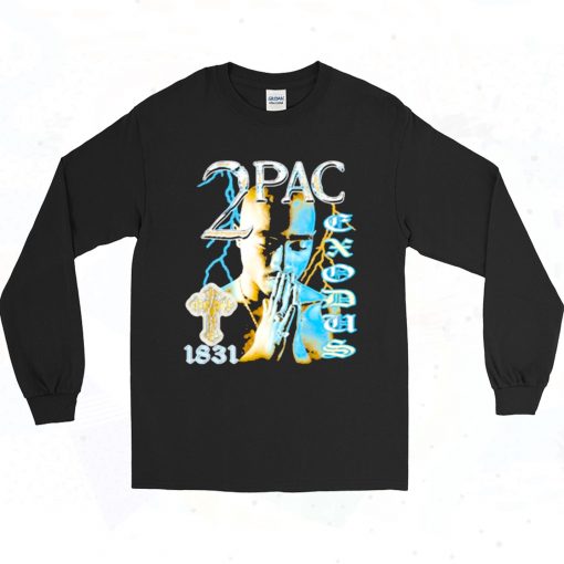 Tupac Exodus Retro Long Sleeve T Shirt