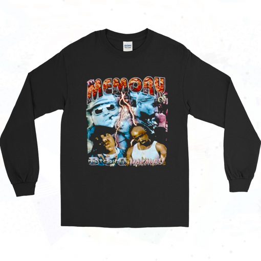 Tupac Memory And Biggie Retro Long Sleeve T Shirt