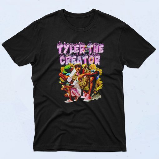 Tyler The Creator Flower Tour Cool 90s Rapper T shirt