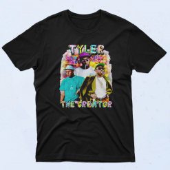 Tyler The Creator Jiggy Worldwide Cool 90s Rapper T shirt