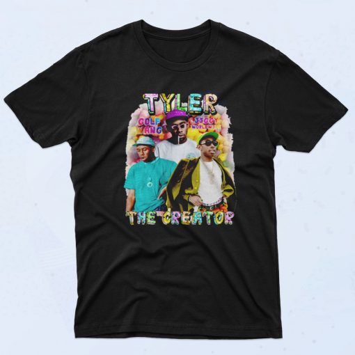 Tyler The Creator Jiggy Worldwide Cool 90s Rapper T shirt