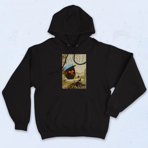 Tyler The Creator Wolf Comic Book Black Rapper Hoodie