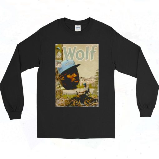 Tyler The Creator Wolf Comic Book Retro Long Sleeve T Shirt