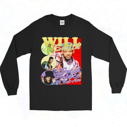 Will Smith Fresh Prince Retro Long Sleeve T Shirt