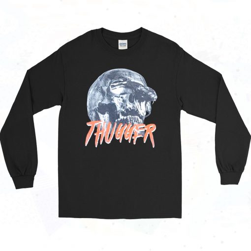 Young Thug Thugger Snake Skull 90s Style Long Sleeve Shirt