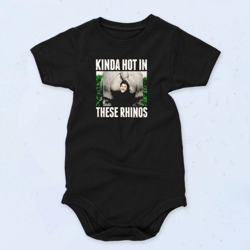 Ace Ventura Pet Detective Kinda Hot In These Rhinos Vintage Style Baby Onesie