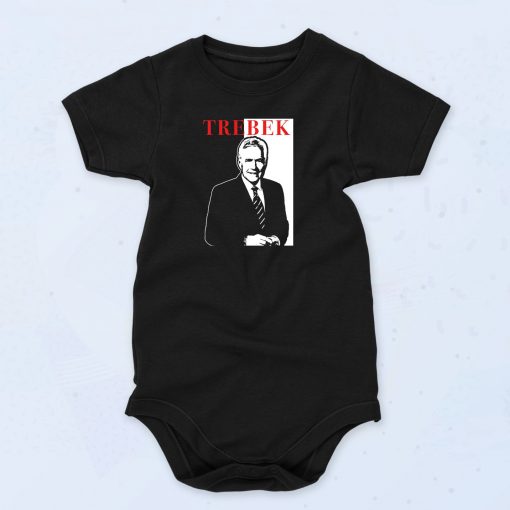 Alex Trebek Jeopardy Vintage Style Baby Onesie