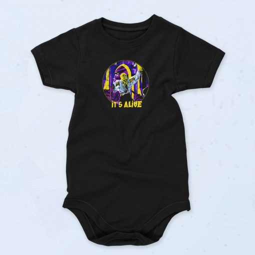 Alive Werewolf Scary Vintage Style Baby Onesie