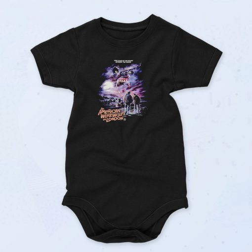 American Werewolf London Movie Vintage Style Baby Onesie