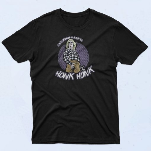 Beetlejuice Honk Slogan Classic 90s T Shirt