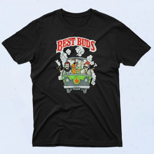 Best Buds Cheech And Chong Scooby Doo Classic 90s T Shirt