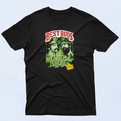 Best Buds Cheech And Chong Smoke Together Classic 90s T Shirt