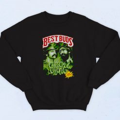 Best Buds Cheech And Chong Smoke Together Vintage Sweatshirt