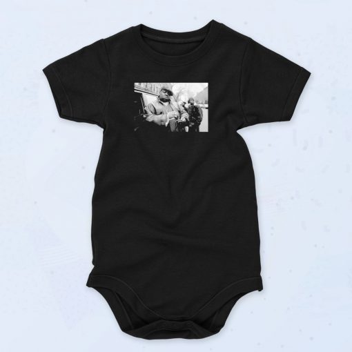 Big Blunts Notorious Big Poppa Vintage Style Baby Onesie