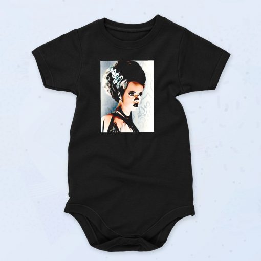 Bride Of Frankenstein Hammor Horror Movie Vintage Style Baby Onesie