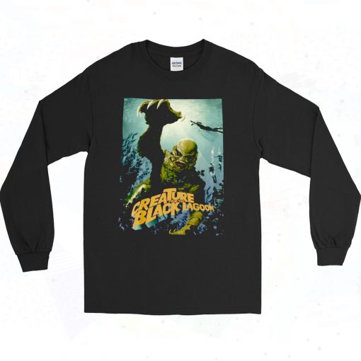 Creature From The Black Lagoon Horror Movie Authentic Longe Sleeve Shirt