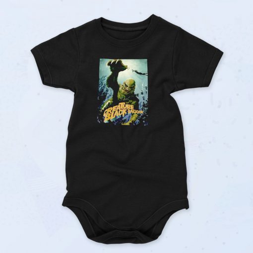 Creature From The Black Lagoon Horror Movie Vintage Style Baby Onesie