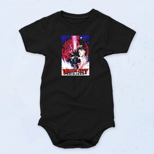 Demon City Shinjuku Japanese Anime Vintage Style Baby Onesie