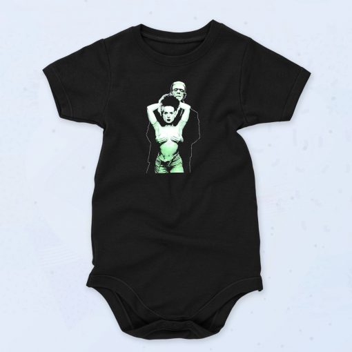 Frankenstein And Janet Jackson Vintage Style Baby Onesie