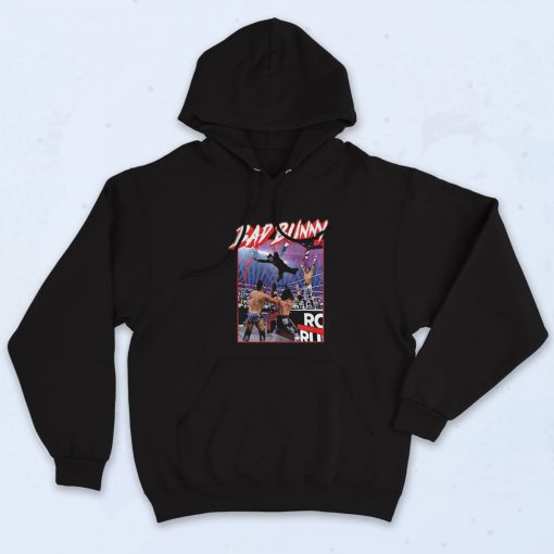 Funny Bad Bunny Royal Rumble Splash Hoodie