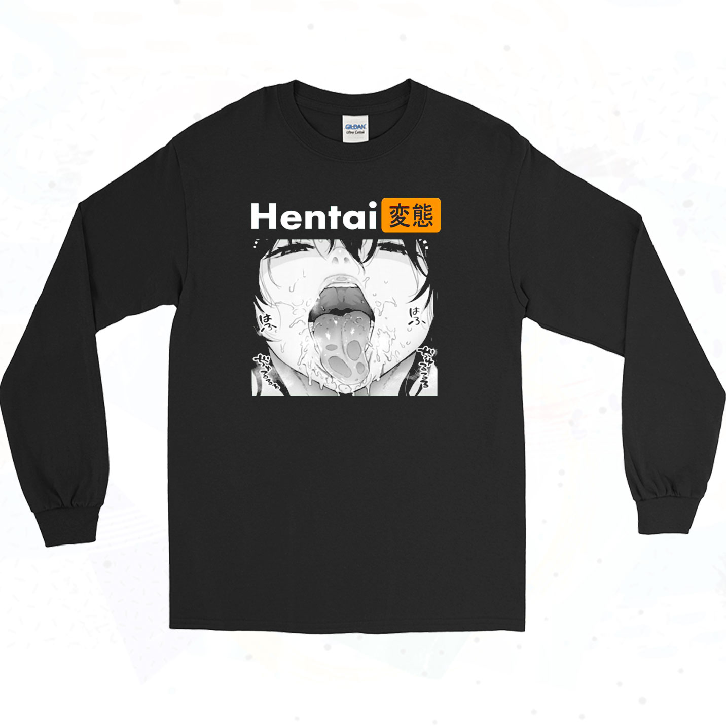 Hentai Manga Ahegao Anime Authentic Longe Sleeve Shirt - 90sclothes.com