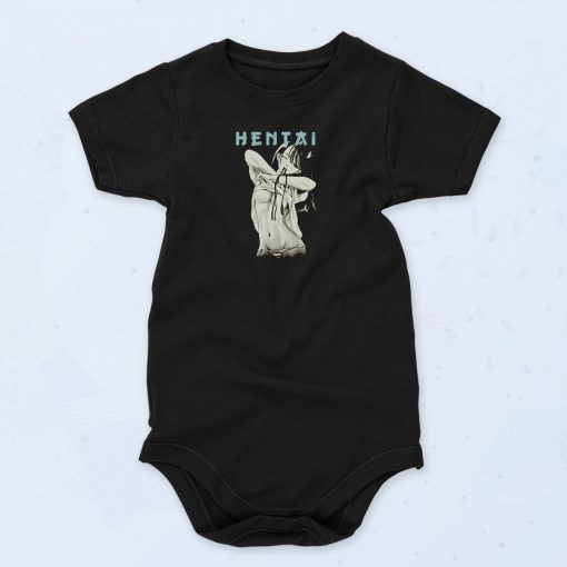 Herren Anime Comic Hentai Waifu Senpai Vintage Style Baby Onesie