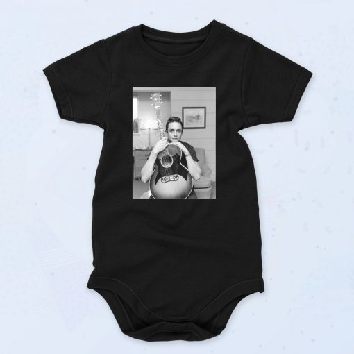 JOHNNY CASH With Guitar Unisex Baby Onesie