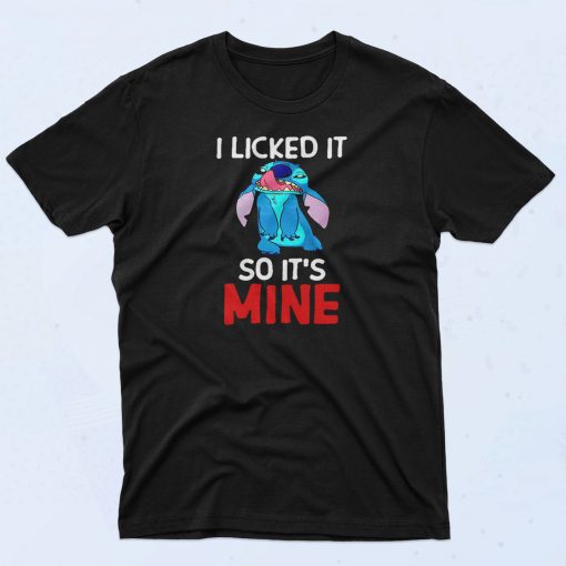 Lilo And Stitch Ohana I Licked It So Its Mine Classic 90s T Shirt