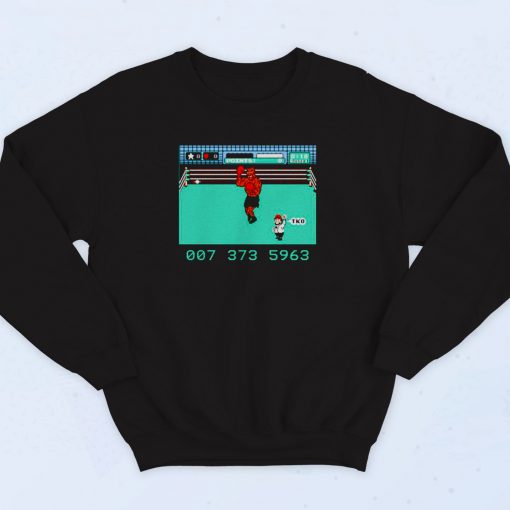 Mike Tysons Punch Out Retro Video Game Vintage Sweatshirt