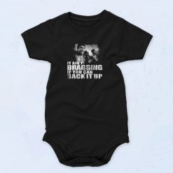 Muhammad Ali It Aint Bragging Vintage Style Baby Onesie