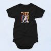 Old School Frank The Tank Vintage Style Baby Onesie