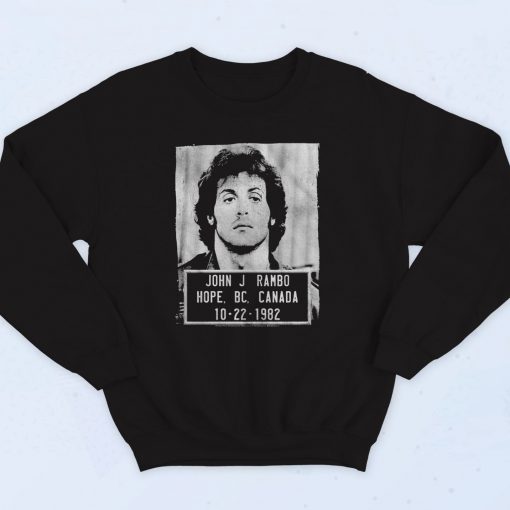 Rambo First Blood Mugshot Vintage Sweatshirt