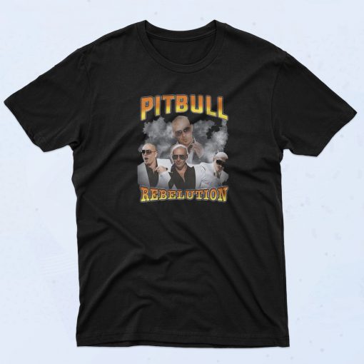 Rapper Pitbull Rebelution Fashionable T Shirt